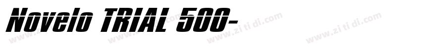 Novelo TRIAL 500字体转换